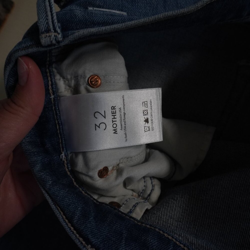 Mother The Double Swooner Hover Size 32 High Waist - image 8